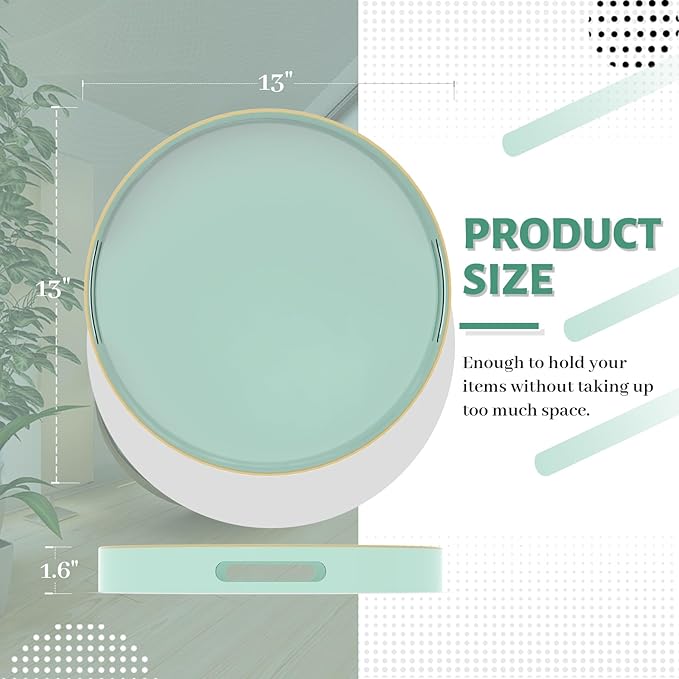 MAONAME Mint Green Decorative Tray