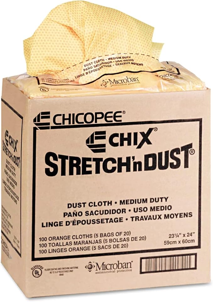 Chicopee 0416 Stretch 'n Dust, Medium Duty 24" x 24" Unfolded Dust Clothes