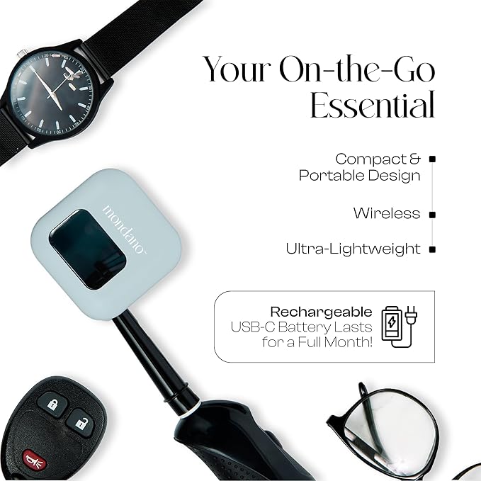 Mondano UV-C Toothbrush Sanitizer and Holder, Toothbrush Case