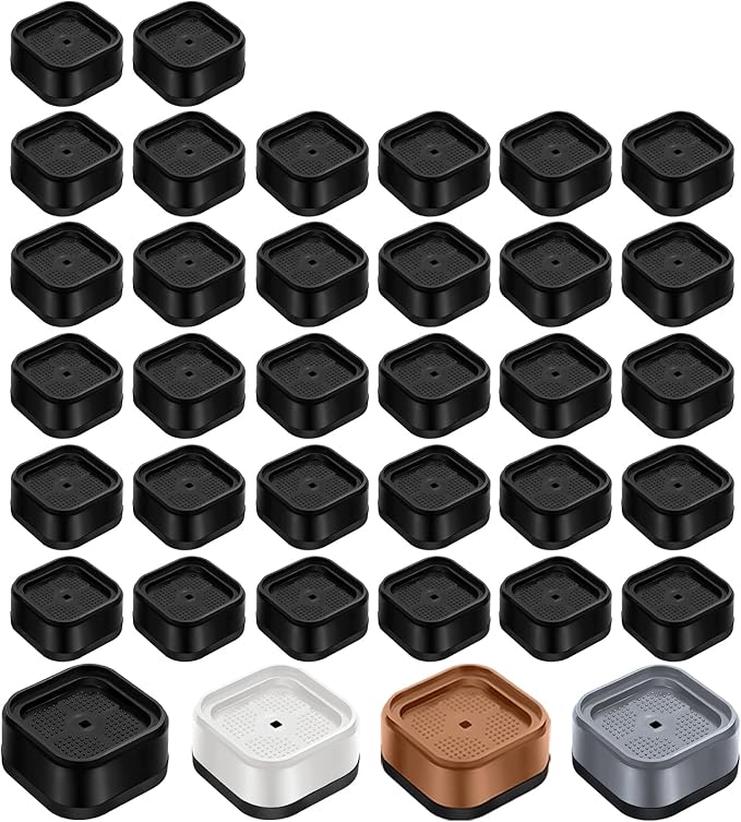 shouwuhho 32 Pack Furniture Risers Adjustable Bed Risers Heavy Duty Lifts