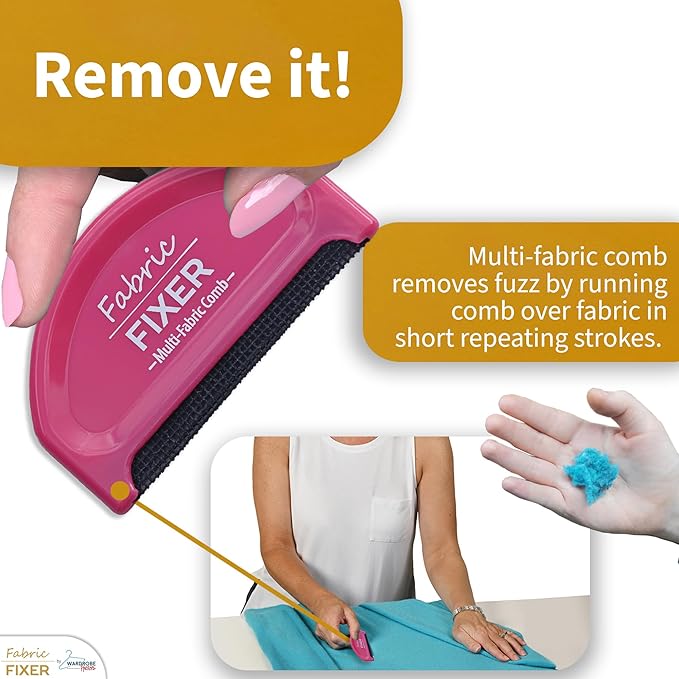 Multi-Fabric Depilling Comb for Sweater Pills and Fuzz Manual Fabric Defuzzer