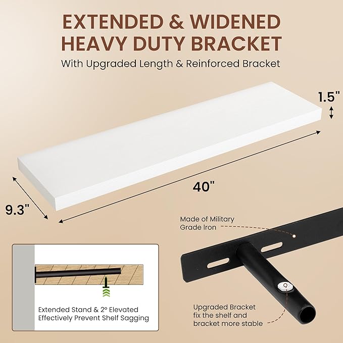 Dreamland 40 Inches Floating Shelves