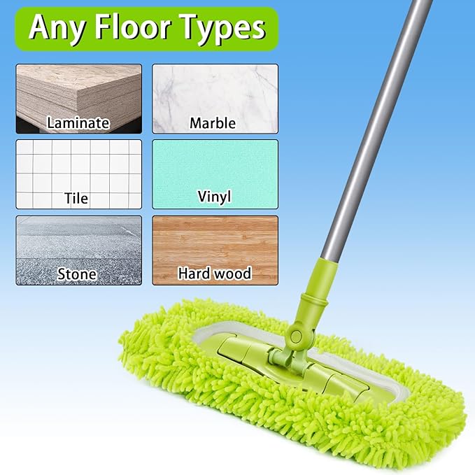 Reusable Dry Sweeping Cloths Microfiber Wet Mop Pads Compatible