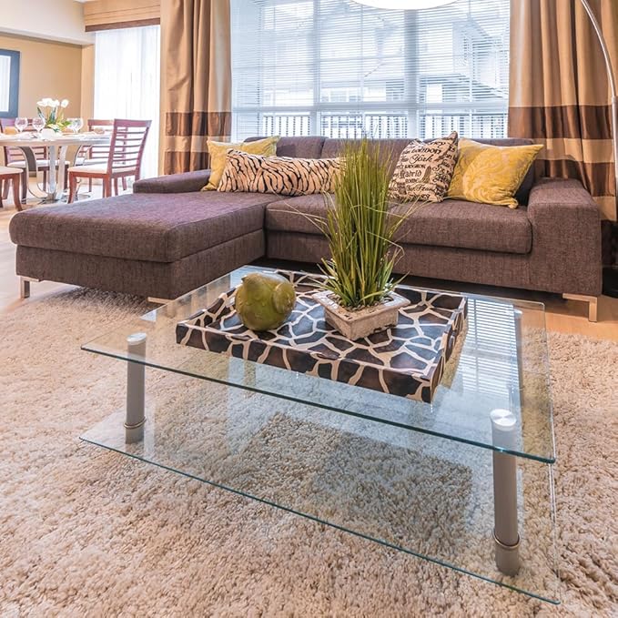 Dulles Glass 22 inch Square Glass Table Top