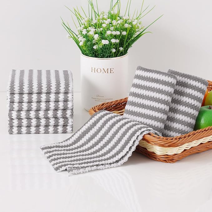Homaxy 18 Pack Kitchen Dish Cloths, Ultra Soft and Absorbent Dish Towels
