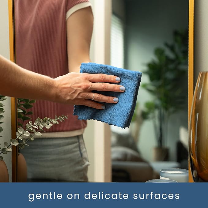 S&T INC. 50 Pack Microfiber Cleaning Cloth