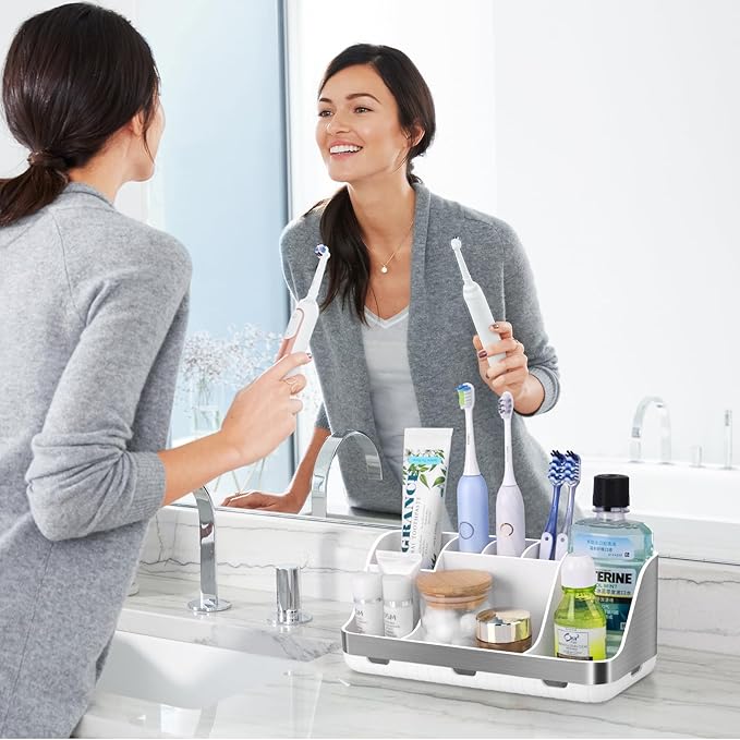 Toothbrush Holders for Bathrooms Countertop Organizer