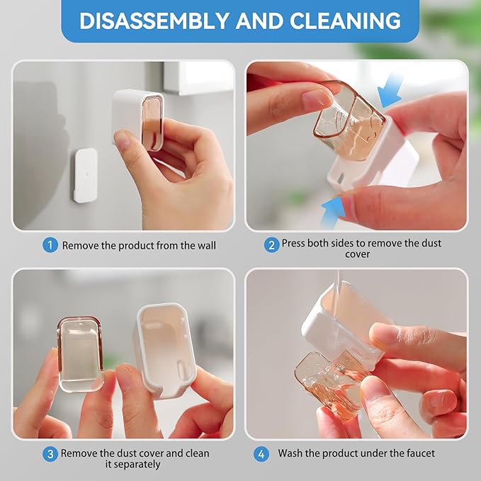 Toothbrush Holders for Bathroom【Innovation Single Slot Design】 2PCS Toothbrush