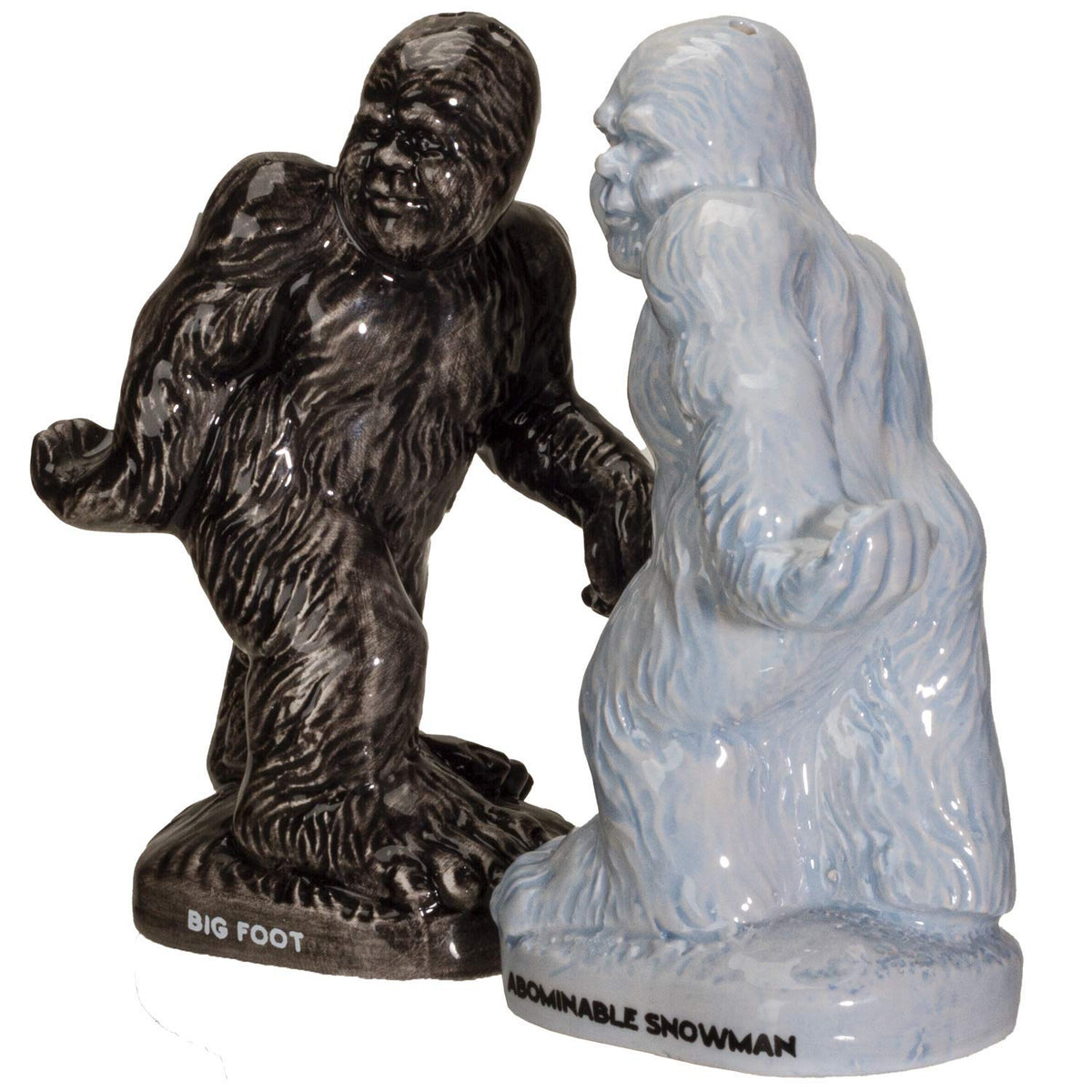 Pacific Giftware Big Foot Ceramic Salt and Pepper Shakers Set Funny Sasquatch Mythical Creature Tabletop Kitchen Accessory Hand-Painted Novelty Collectible Gift 5"H