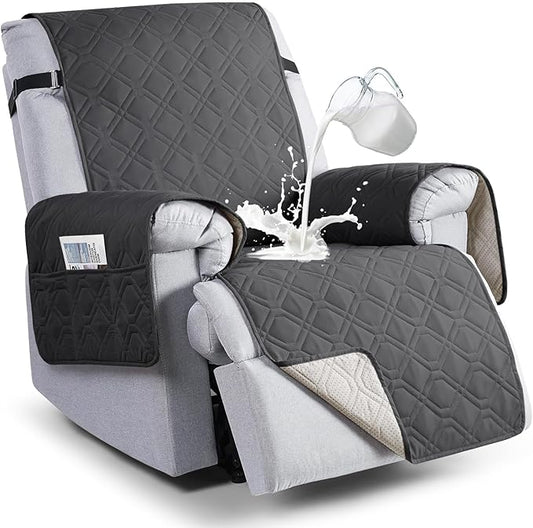 VANSOFY 100% Waterproof Recliner Chair Covers, Recliner Cover Non-Slip Dog