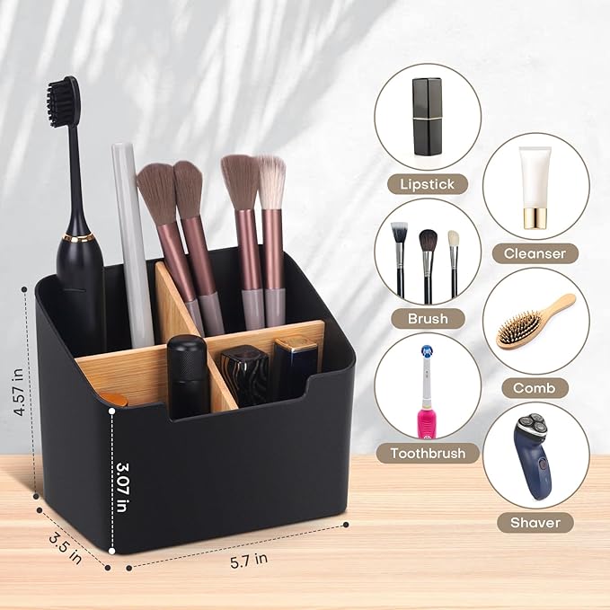 Toothbrush Holders for Bathrooms, Electric Toothbrush and Toothpaste Holder
