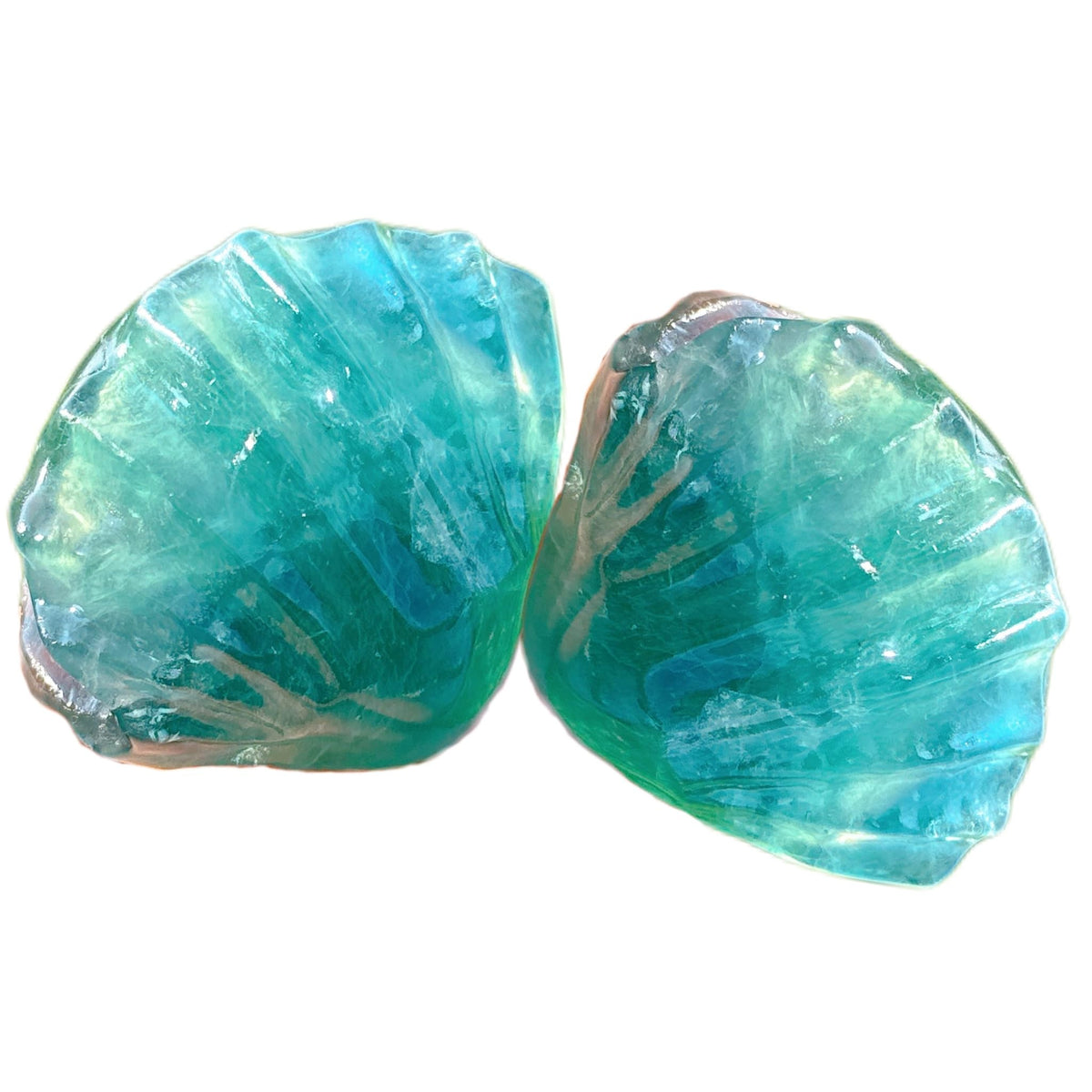 Natural Crystals Shell,Mineral Specimen,Fluorite Shell,Home Decoration,Crystal Carving,Reiki Healing,Crystal Gifts (Fluorite Shell + Clear Quartz Ball)