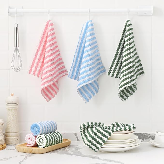 Homaxy 18 Pack Kitchen Dish Cloths, Ultra Soft and Absorbent Dish Towels