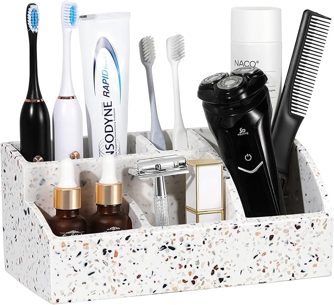 Luxspire Bathroom Counter Organizer, Toothbrush Holder