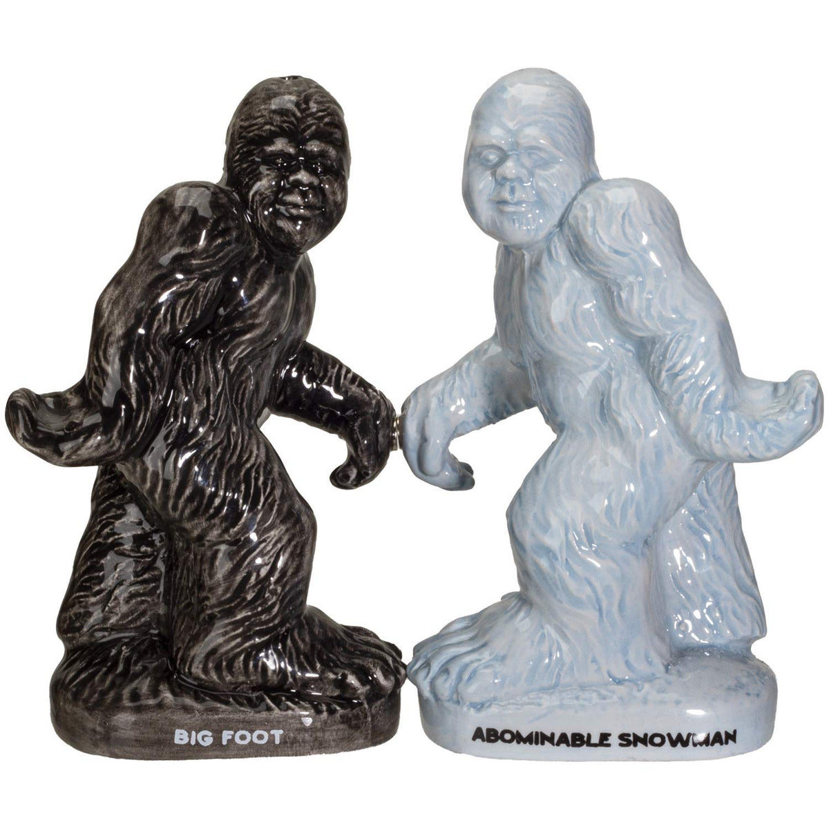 Pacific Giftware Big Foot Ceramic Salt and Pepper Shakers Set Funny Sasquatch Mythical Creature Tabletop Kitchen Accessory Hand-Painted Novelty Collectible Gift 5"H