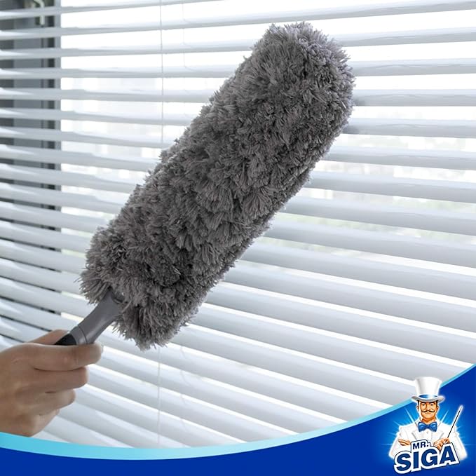 MR.SIGA Lint Free Microfiber Duster, Washable Duster