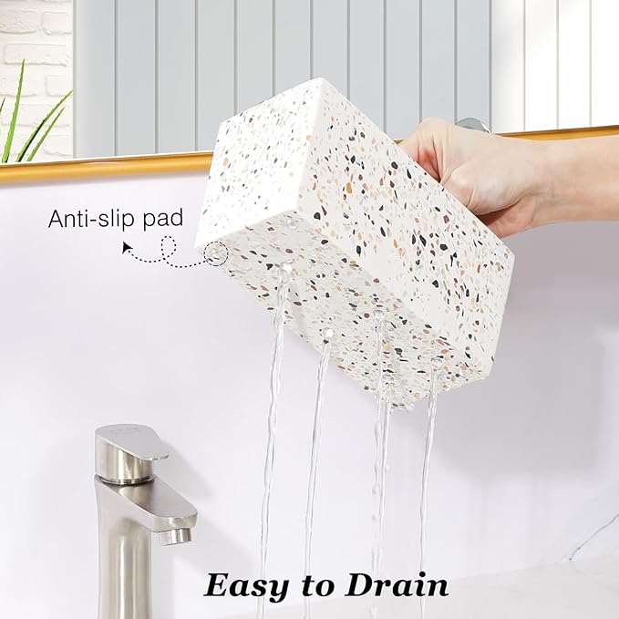 Luxspire Toothbrush Holder for Bathroom, 5 Slots Bathroom Counter Organizer