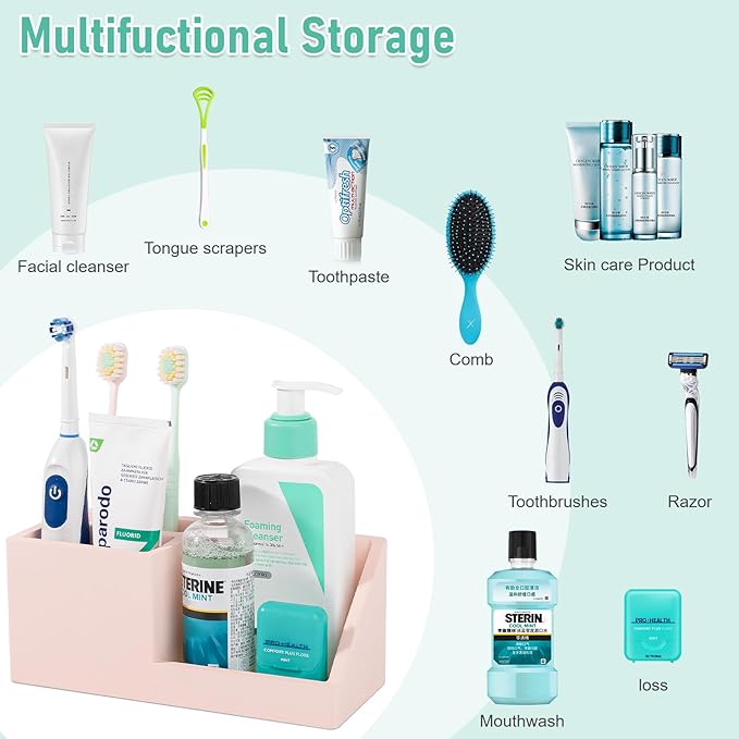 Diatomite Toothbrush Holders for Bathrooms, Quick Dry Electric Tooth Brush and
