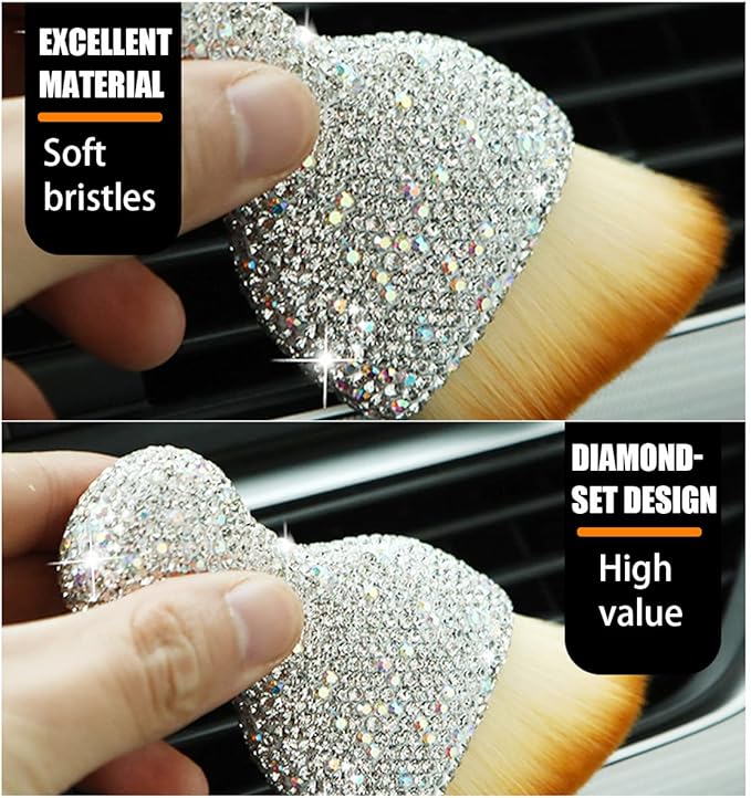 zipelo Auto Interior Dust Brush, Car Detailing Cleaning Brush