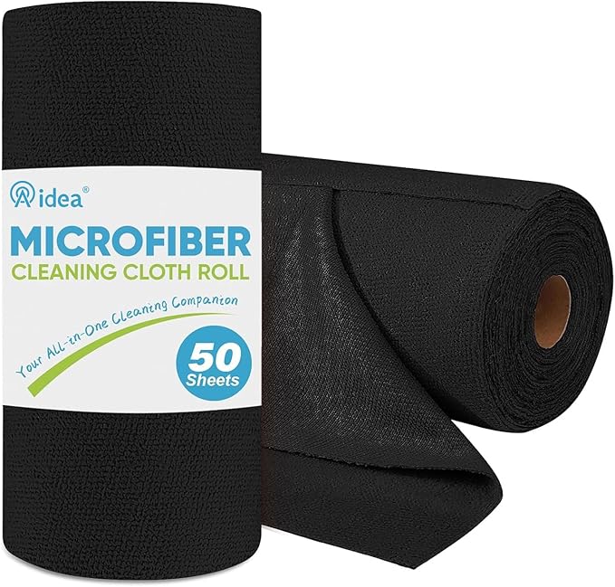 AIDEA Microfiber Cleaning Cloth Roll, Reusable Paper Towels Tear Away Cloth