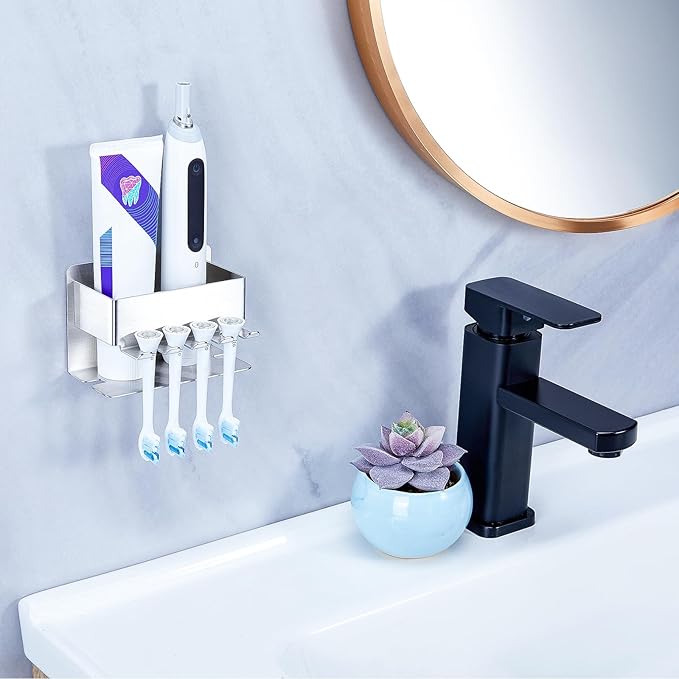 Toothbrush Head Holders, Electric Tooth Brush Head Holder, Adhesive Toothpaste