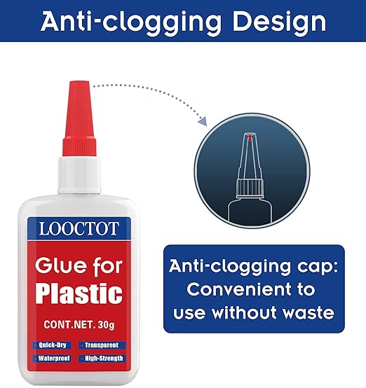 LOOCTOT 30g Plastic Glue, 3D Printer Thin Glue, Adhesive
