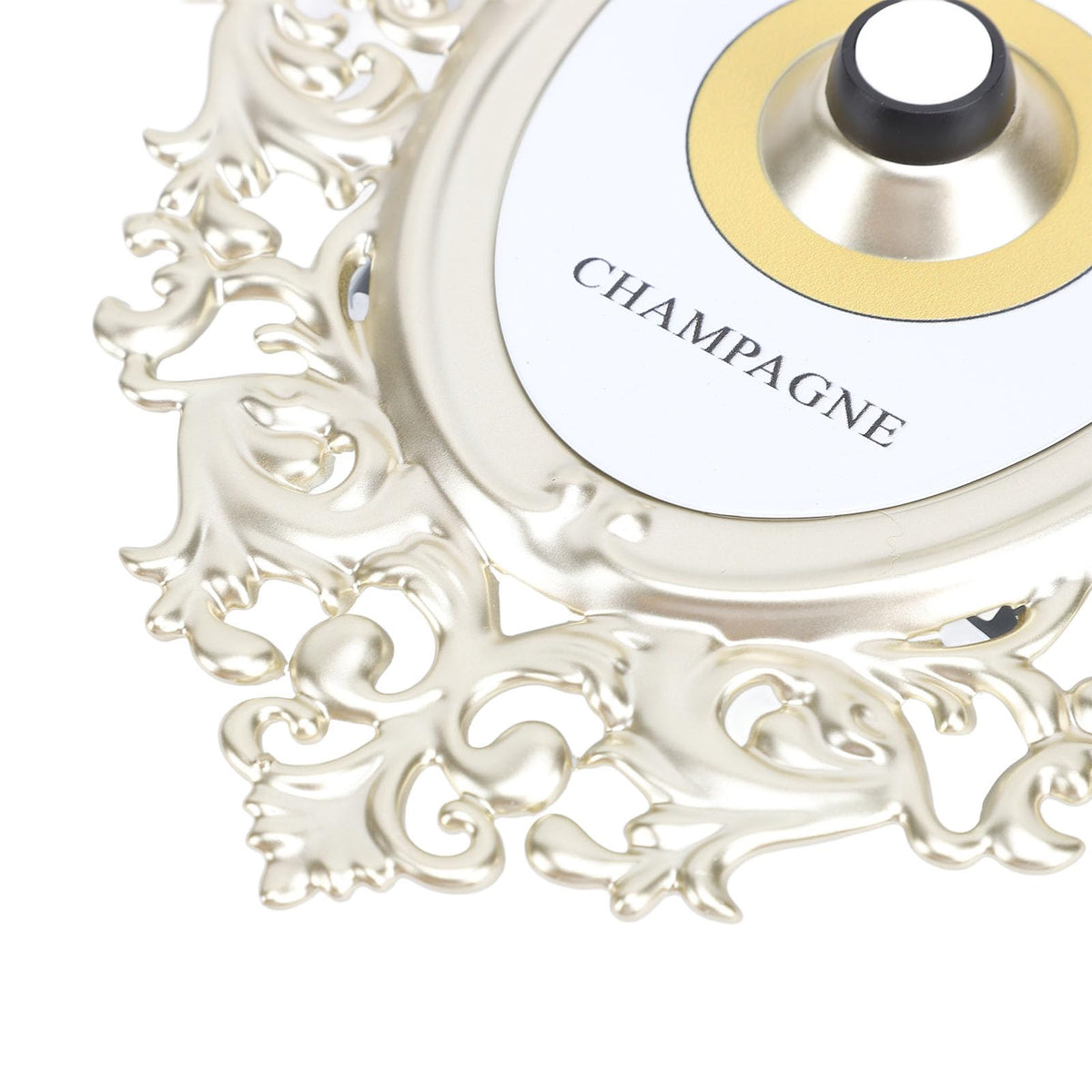 Retro Champagne Button, Metal Decorative Press Champagne Door Rings Bell for Home Restaurants Bedrooms Celebrations