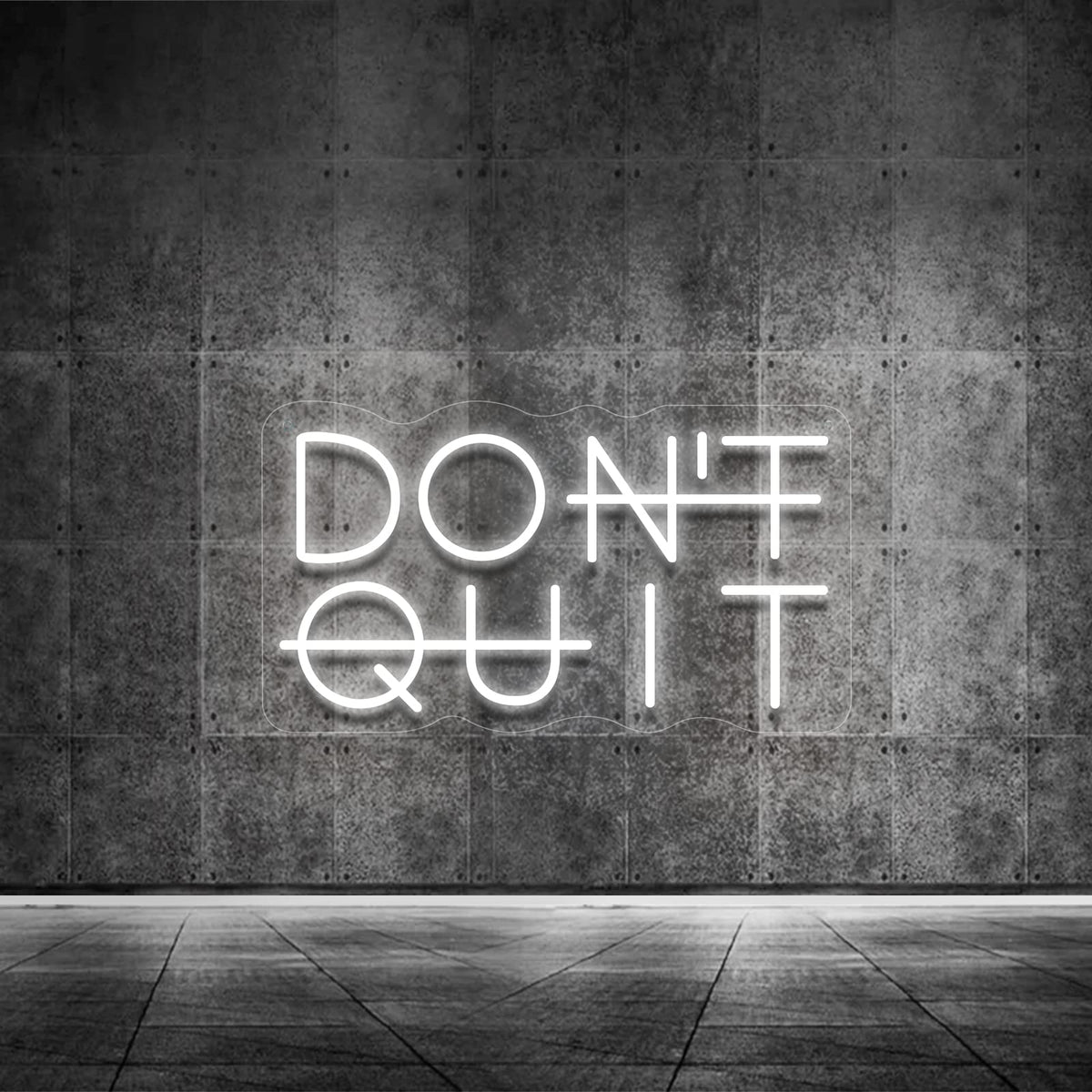 YIKBIK Don't Quit LED Neon Sign for Wall Decor, DO IT Neon Lights Party Decorations, USB Powered Switch Lighting Adjustable for Office, Gym, Man Cave, Gamer Room Decor