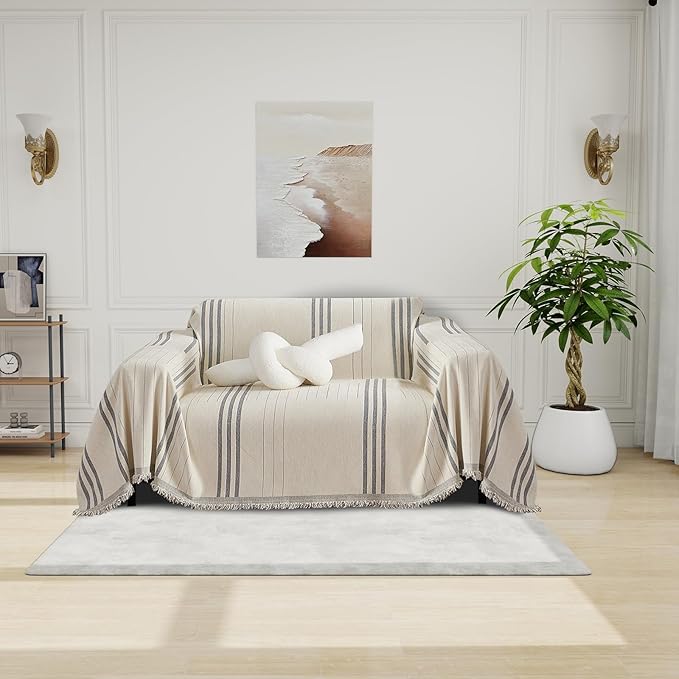 DREAMINGO Armchair Cover Washable Chenille Sofa Protector