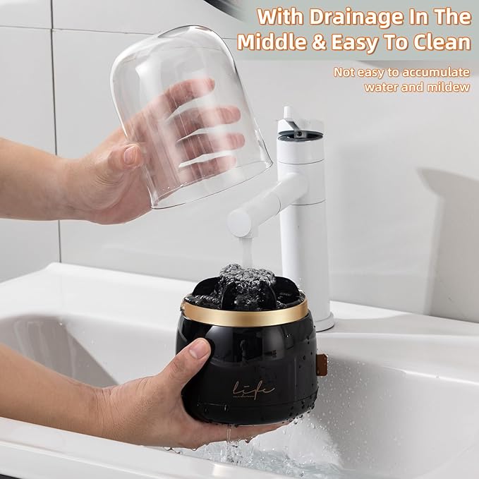 Toothbrush Holders for Bathrooms, Rotating 7 Slots Electric Toothbrush Holders