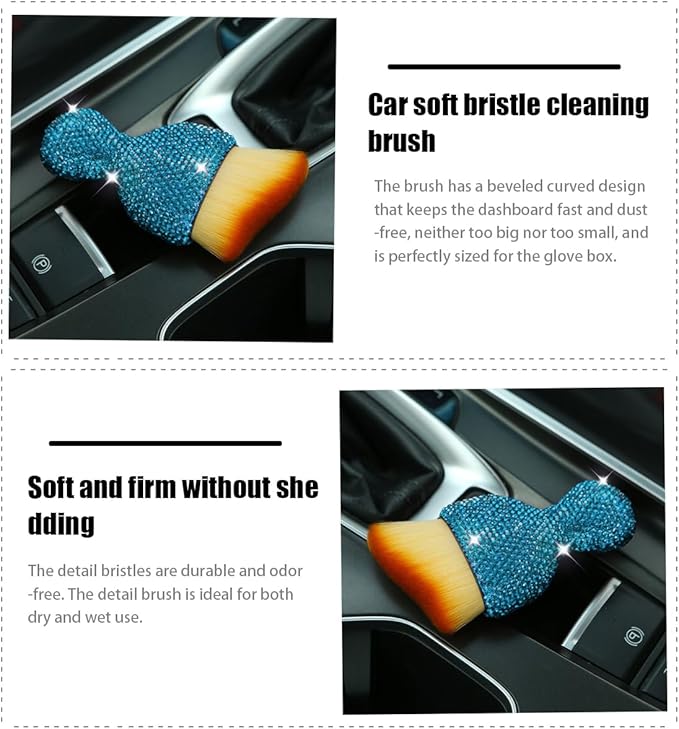 zipelo Auto Interior Dust Brush, Car Detailing Cleaner Brush