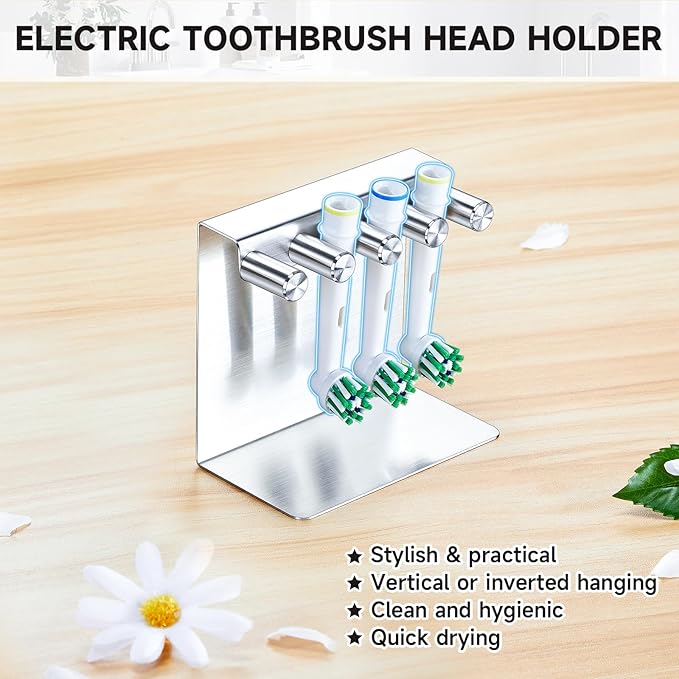 Electric Toothbrush Head Holder, Electric Tooth Brush Holder Desktop or Adhesive