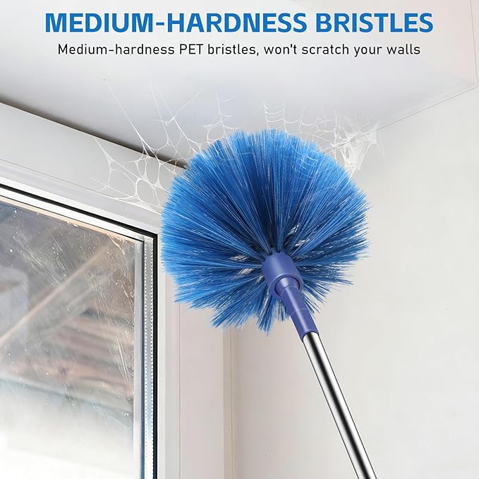 SetSail Cobweb Duster with Extension Pole, Retractable Dusters