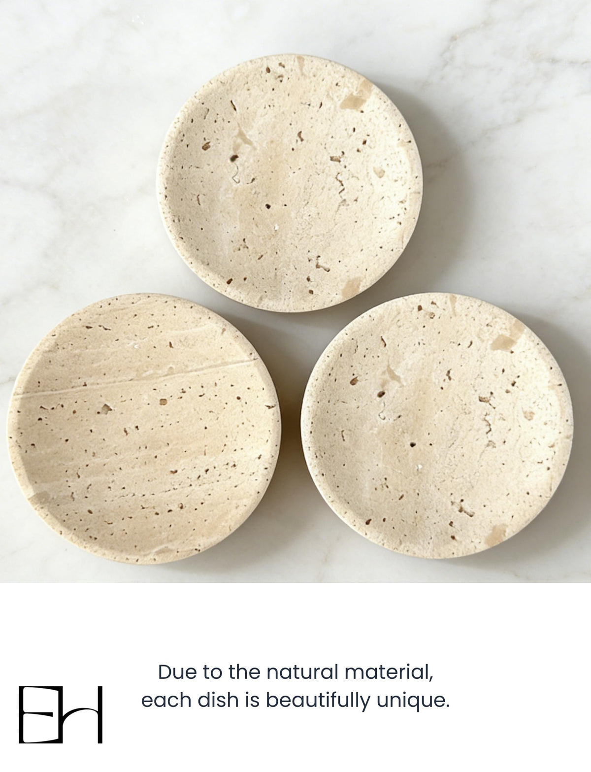 Marble Soap Dish, Pedestal Round Soap Holder for Shower, Stone Soap Tray for Bathroom Kitchen Counter Sink, Bar Soap Saver & Vanity Organizer (Beige Travertine)