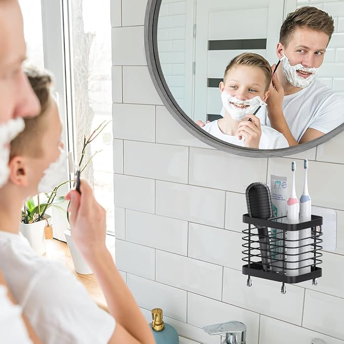 Luxspire Toothbrush Holders for Bathroom, Stainless Steel Electric Toothbrush