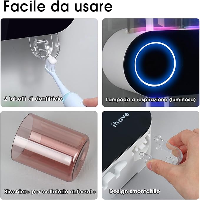 iHave Wall Mounted Electric Toothbrush Holders