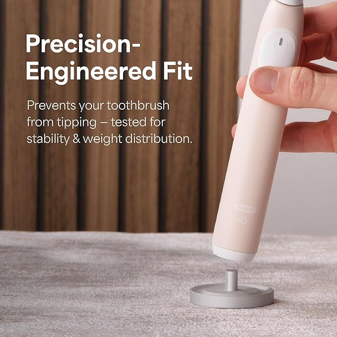 Silver Oral-B Compatible Electric Toothbrush Holder