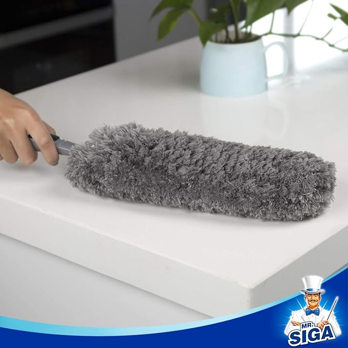MR.SIGA Lint Free Microfiber Duster, Washable Duster
