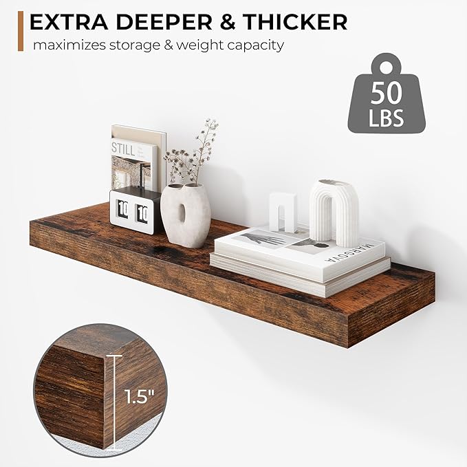 Fun Memories 24 Inch Floating Shelves
