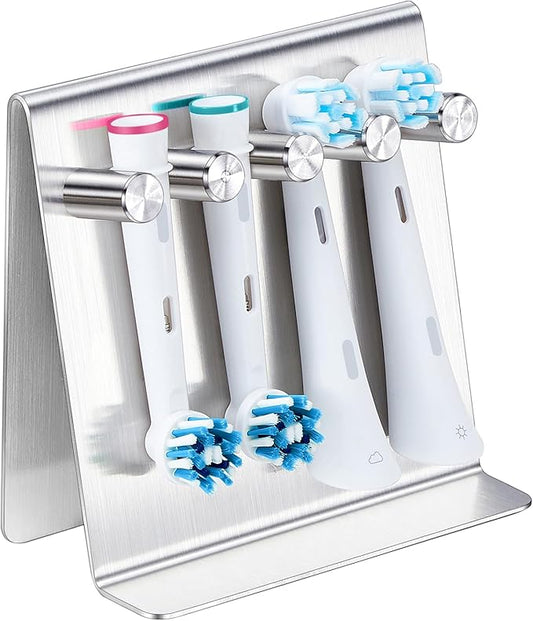 Electric Toothbrush Head Holder Adhesive or Tabletop, Tooth Brush Holder
