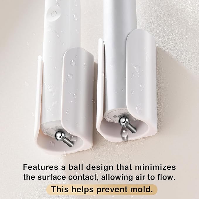 Electric Toothbrush Holder for Bathroom, Wall-Mounted Toothbrush Stand
