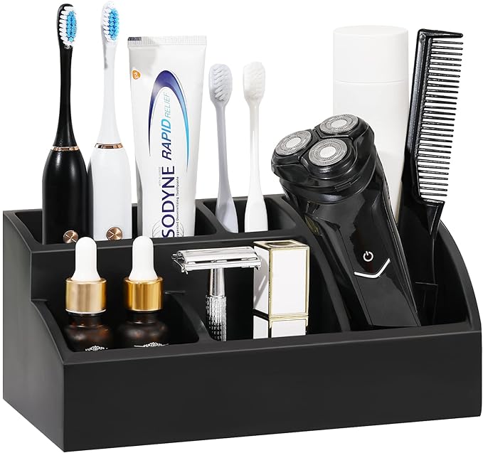Luxspire Bathroom Counter Organizer, Toothbrush Holder