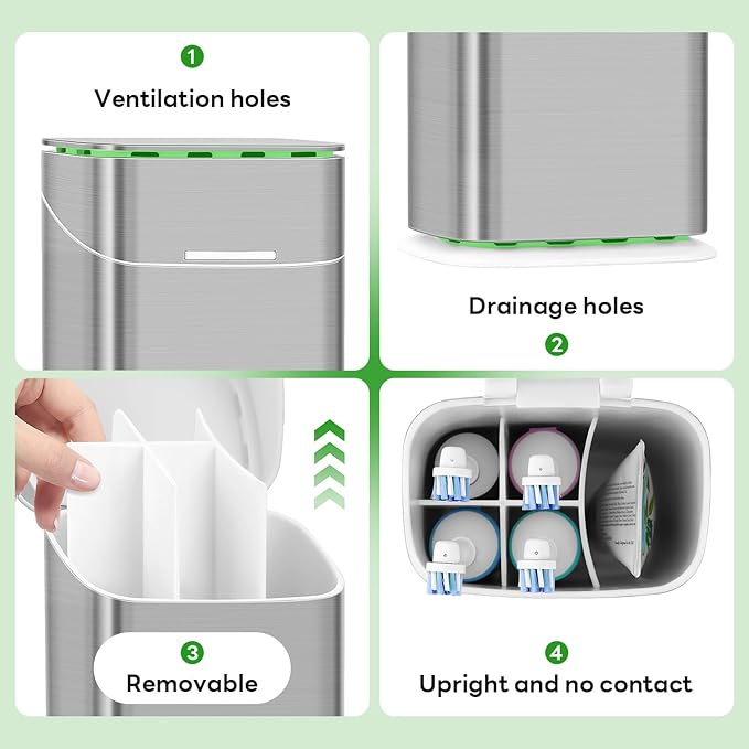 Toothbrush Holders with Cover