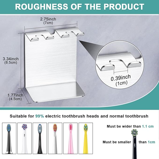 Electric Toothbrush Head Holder, Tooth Brushing Holder, Wall Mounted Toothbrush