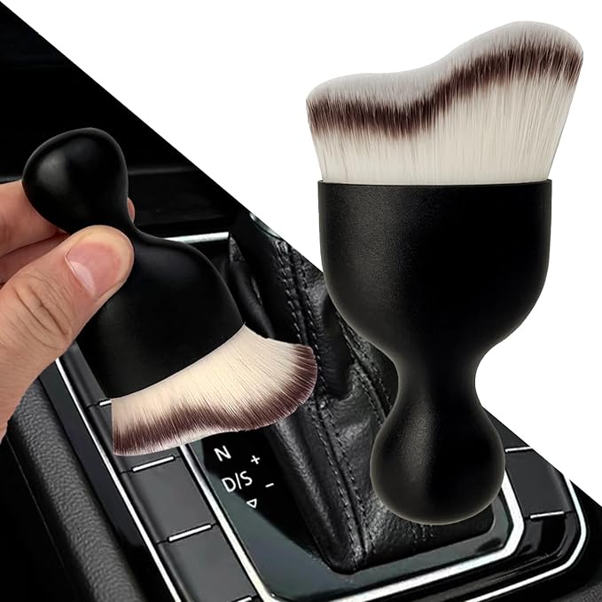 Car Interior Dust Brush, Auto Detailing Brush, Soft Bristles Car Cleaning