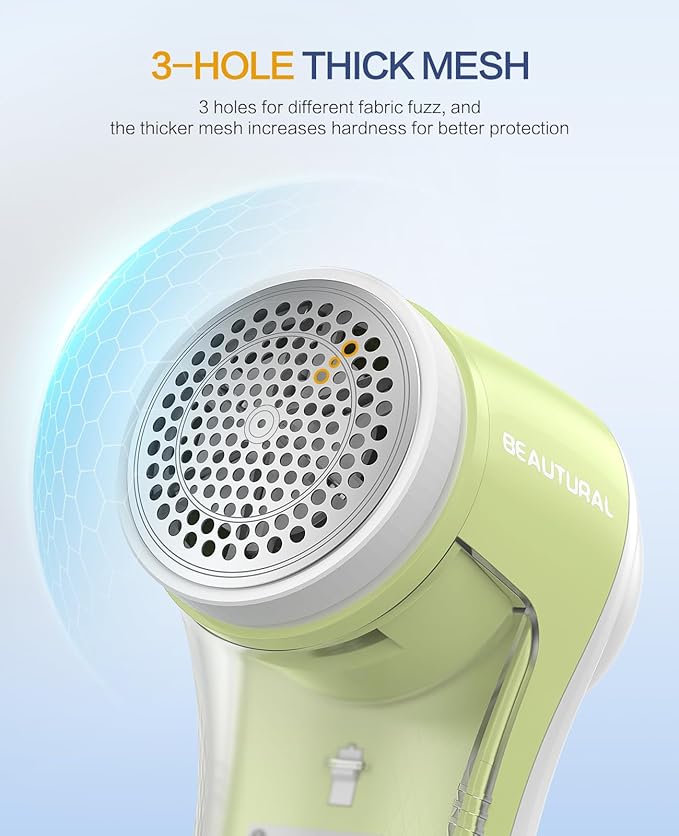 BEAUTURAL Fabric Shaver, Rechargeable Lint Remover
