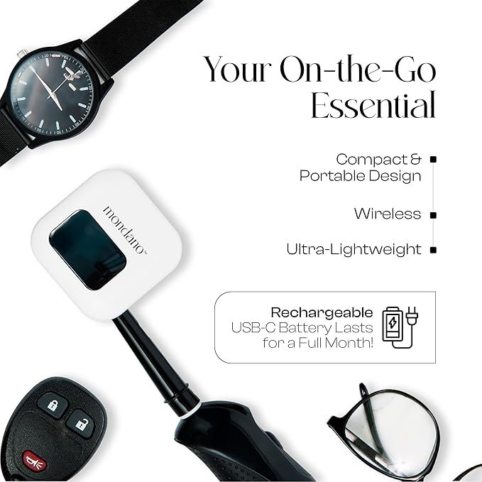 Mondano UV-C Toothbrush Sanitizer and Holder, Toothbrush Case