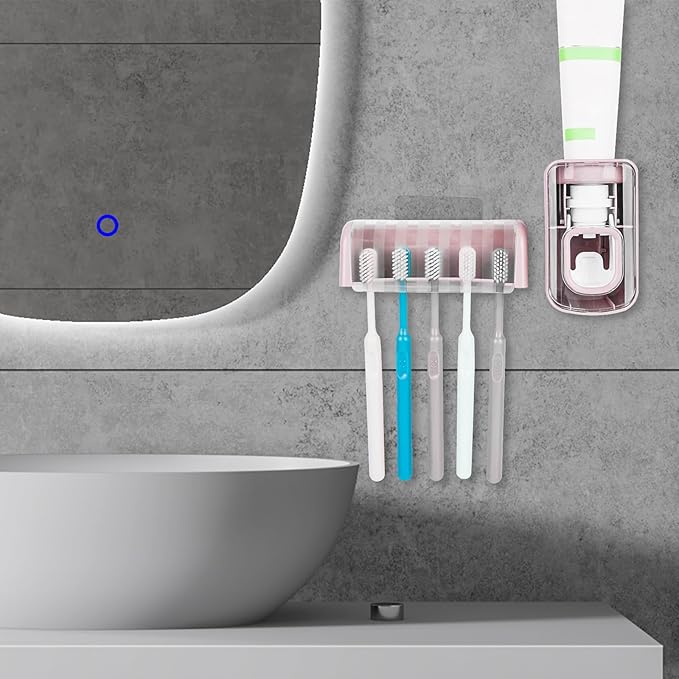 5 Slots Wall Mount Toothbrush Holder