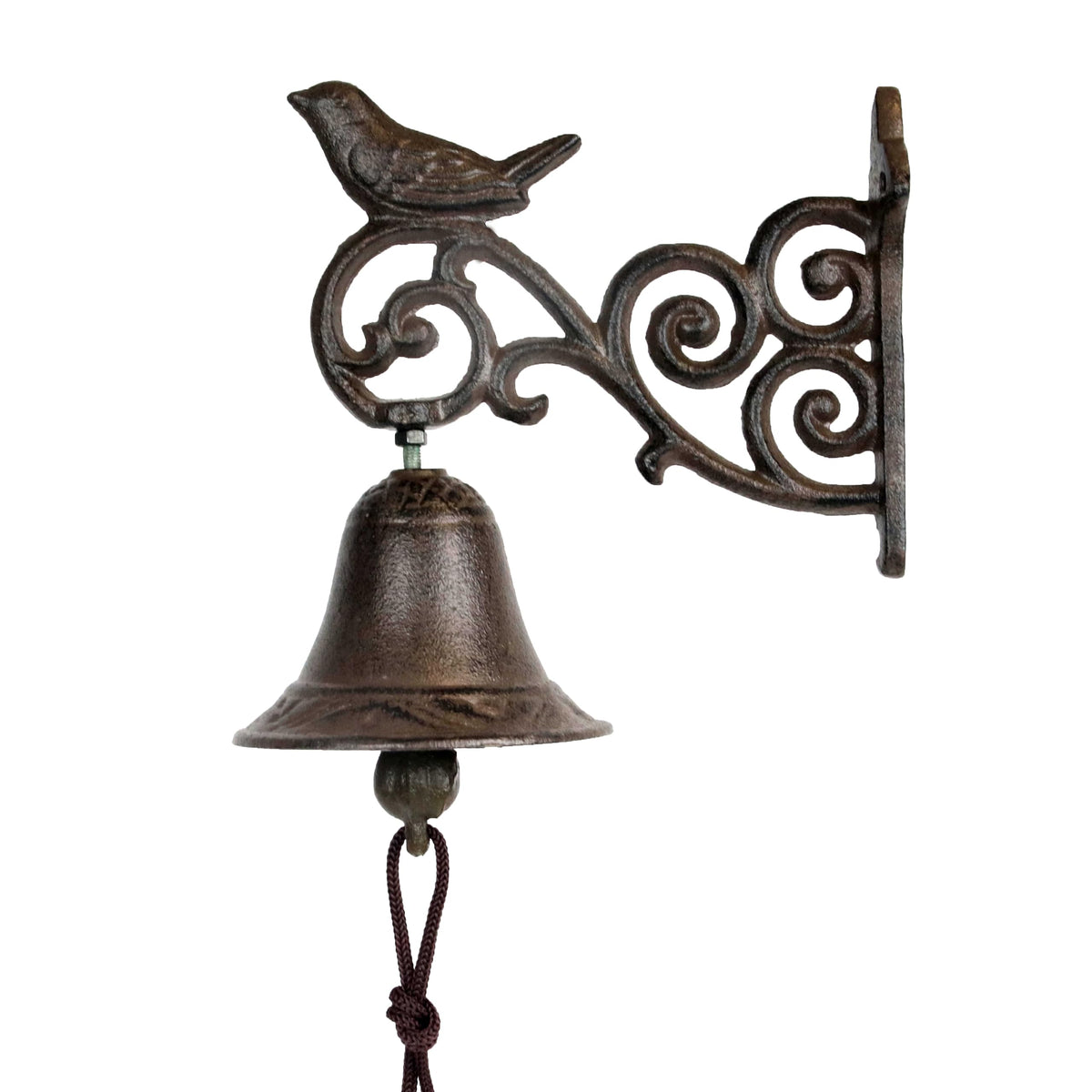 Linton Arts Cast Iron Dinner Bell, Decorative Hanging Bell for Farmhouse, Dinner Bell Outdoor, Garden & Home - Clear Sound,Antique Cast Iron Bell【cast Iron Bell for Outdoor】