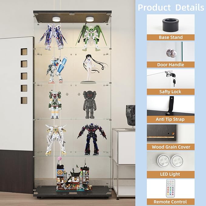 Beauty4U Glass Display Cabinet
